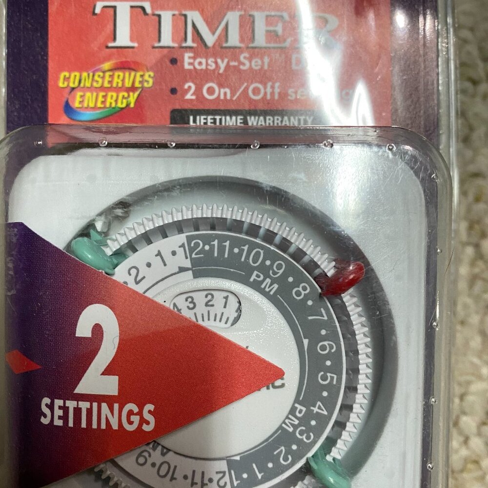 INTERMATIC Lamp & Appliance 24-Hour Timer 2 Settings TN111C New/Sealed